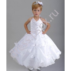 Платье для девочки Лилия белая