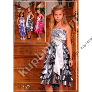 Платье для девочки Диско елка серебро 2012